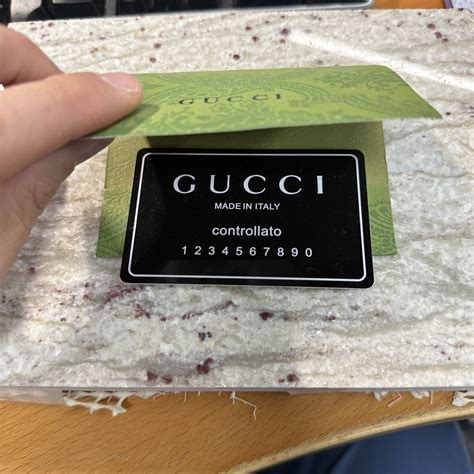 fake gucci stuff|Gucci authenticity card.